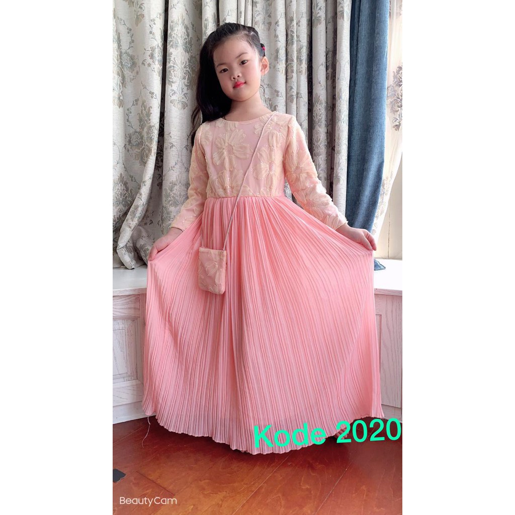 2020#dres fashion pesta muslim anak perempuan/ fashion muslim Anak/ Fashion Dress Musim Anak