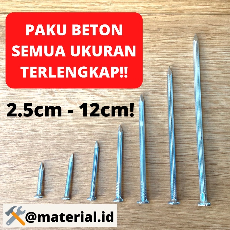 PAKU BETON Eceran satuan 2,5cm, 3cm, 4cm, 5cm, 7cm, 10cm, 12cm Murah