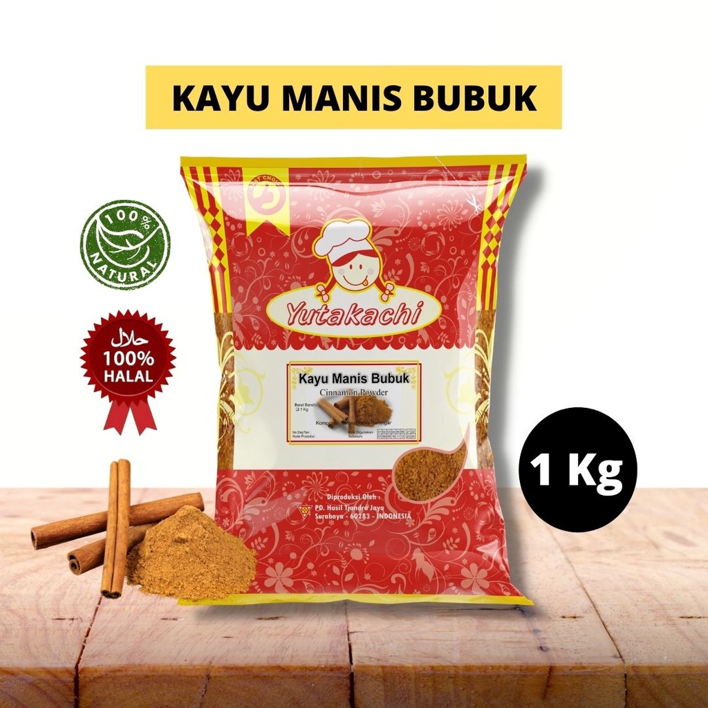 

Kayu Manis Bubuk 1 Kg Yutakachi / Premium Cinnamon Powder / Rempah Murni Alami