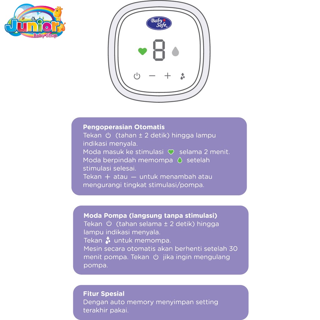 Baby Safe Breast Pump Single