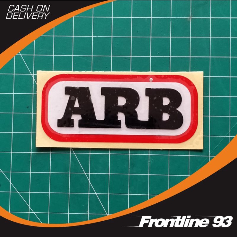 Cetak Cutting Sticker Logo Arb Custom Stiker Cutting Racing Motor Mobil Helm