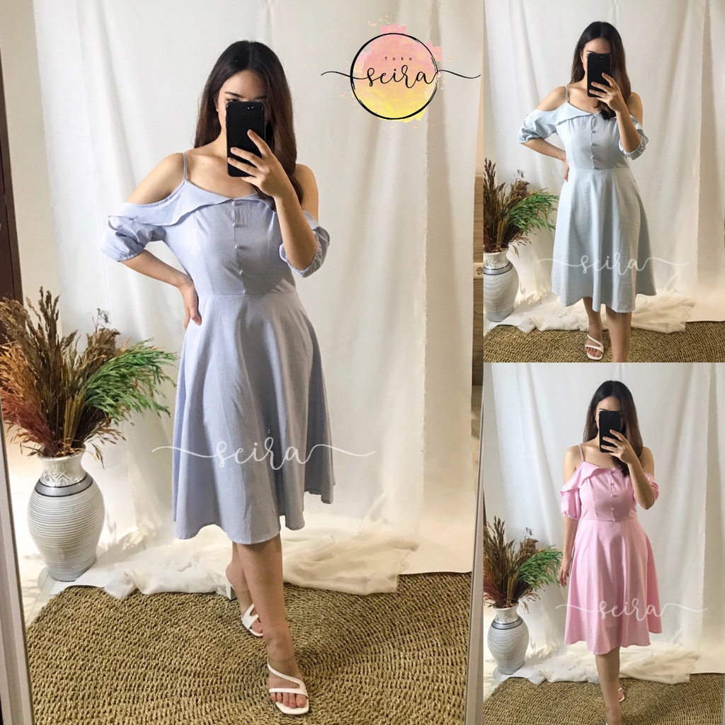 [BISA COD] AMARY DRESS -  Dress Casual Pantai / Baju Bangkok Premium Import