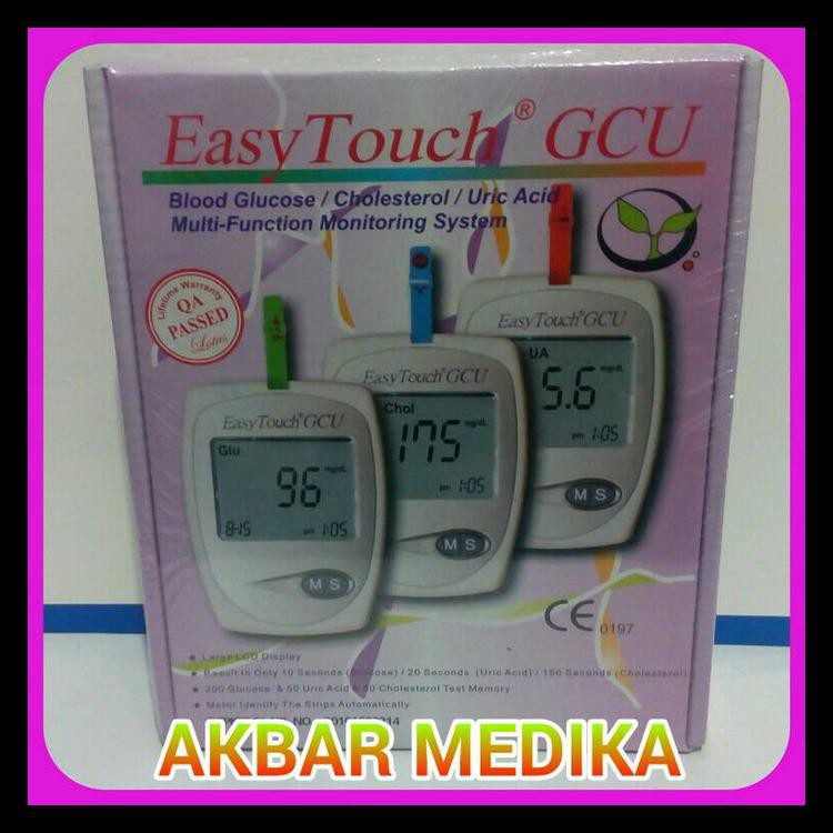 Easy Touch Gcu Alat Tes Gula Darah Kolesterol Dan Asam Urat