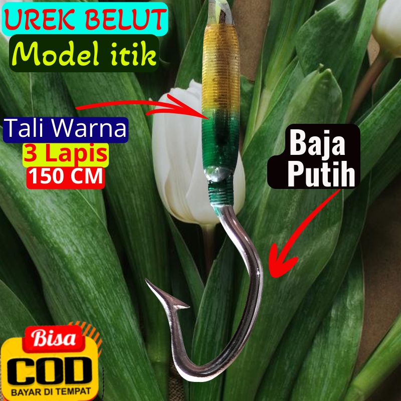 Pancing Belut Sawah Tali Warna 3 Lapis 150 CM Urek Belut  Model ITIK Siap Pakai Ukuran (XS,S,M,L,XL)
