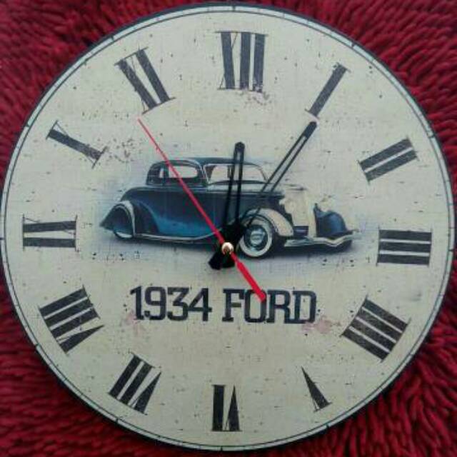 Jam Dinding - Jam Unik - Jam Kayu - Jam Dinding Custom - Mobil Classic