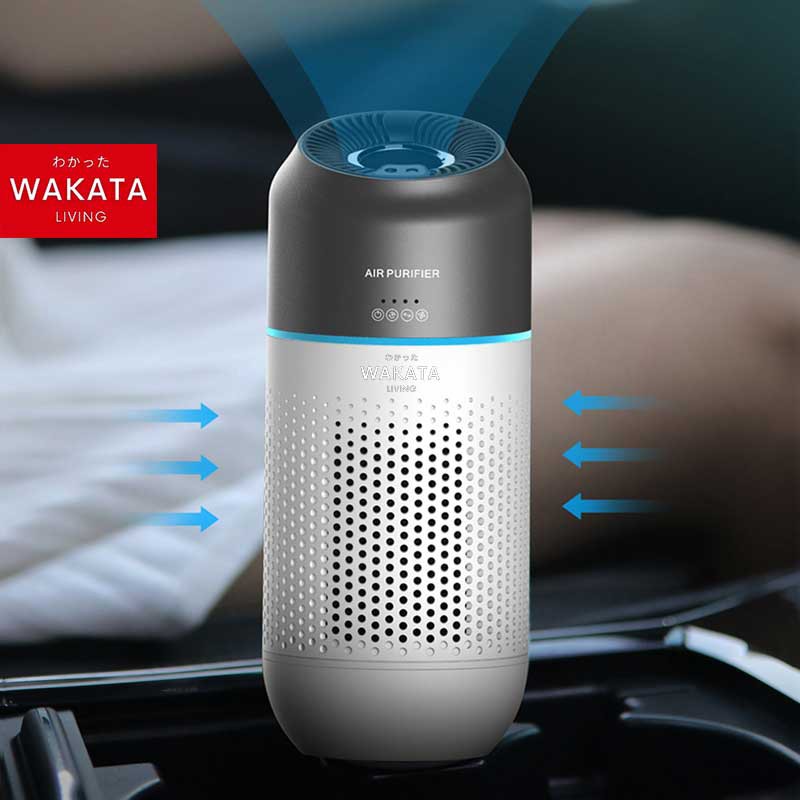 THOME Car Air Purifier Mobil Mini / Pembersih Udara Mobil HEPA Filter Portable + Karbon Aktif