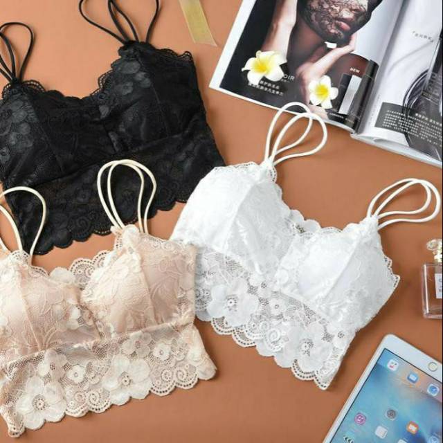 Bra lace renda halus tali ganda