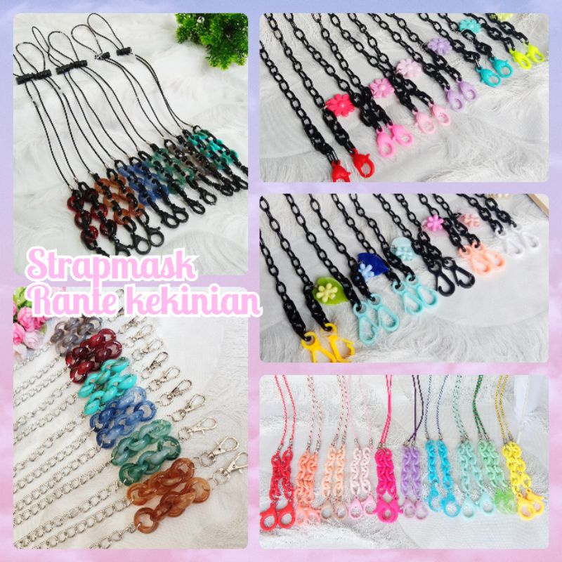 kalung masker akrilik,strap masker hijab