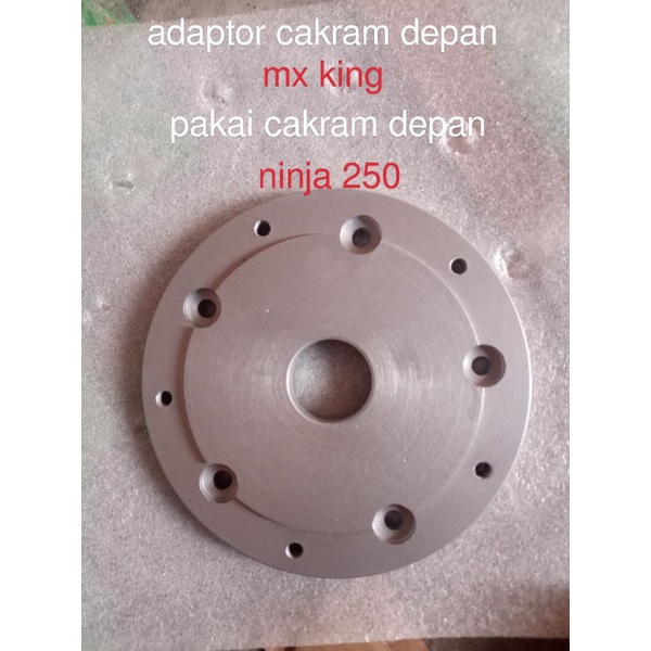adaptor cakram depan MX king pakai cakram ninja 250