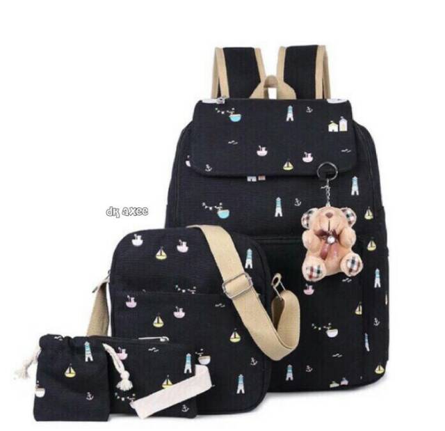 Tas ransel sekolah 3in1 cat abc/tas murah