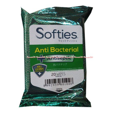 Softies Healthy Clean 20Wipes Tissue Basah Wet Tisue Wajah Free Alkohol