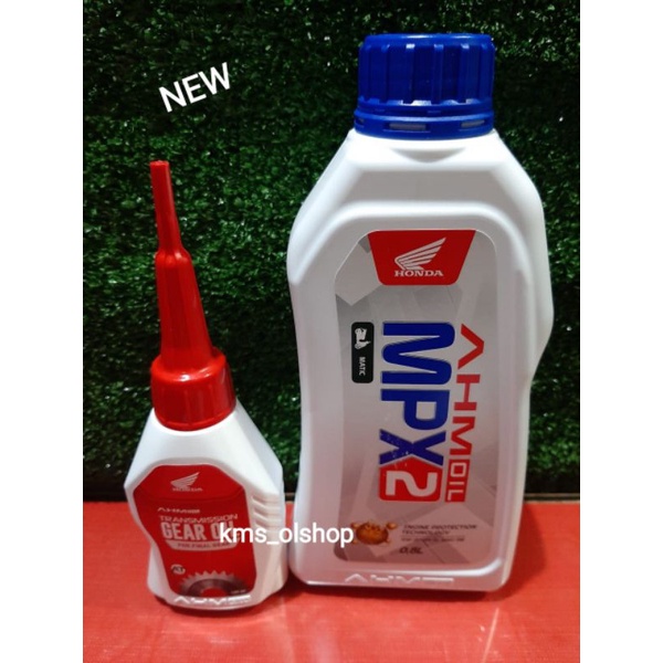 Paket Oli AHM MPX2 MPX 2 800 ml &amp; Oli Gardan Scooter Gear AHM Oil 120 ml Beat Scoopy Spacy Vario 125 150