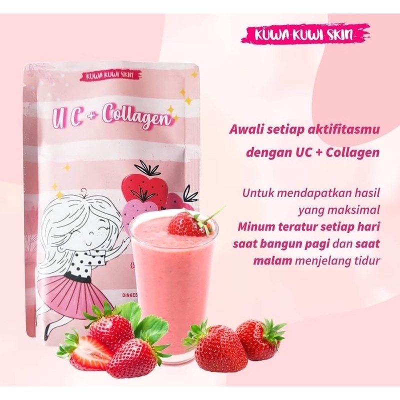 UC+colagen by kuwa kuwi skin UC + colagen susu pemutih badan original uc+collagen kuwakuwiskin
