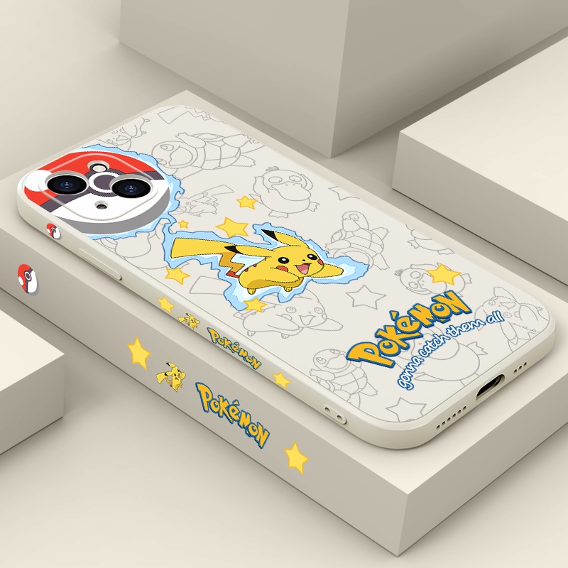 Pokémon Pikachu case iphone for iphone 13 12 11 pro max Xs max XR 7 8 plus se2020 all-inclusive anti-fall soft shell