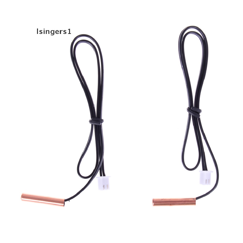 (lsingers1) 2pcs ntc Kabel sensor Suhu 10k 1% 3950 Panjang 30cm