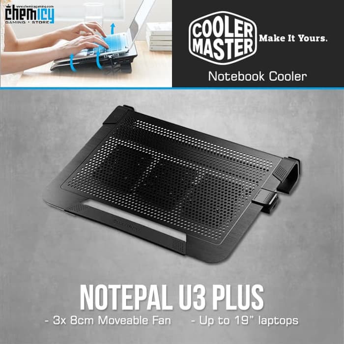 Cooler Master Notepal U3 Plus Cooling Pad Laptop Fan