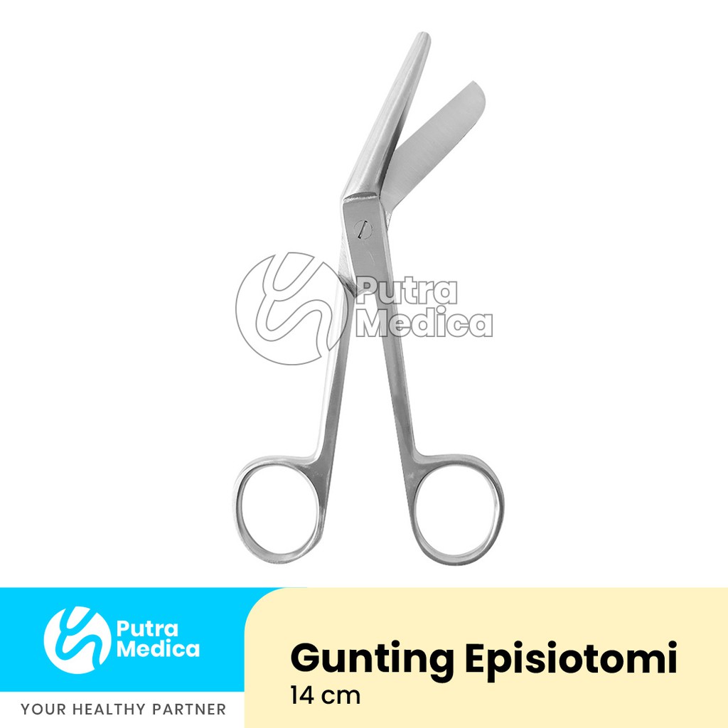 Gunting Episiotomi 14cm / Epis / Instrumen Medis / Surgical Scissors