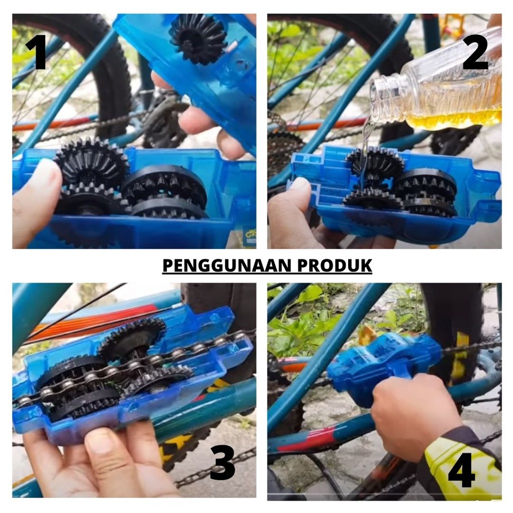 Box Mesin Alat Pembersih Rantai Sepeda Dan Motor Chain Cleaner Brush YHW10 111163