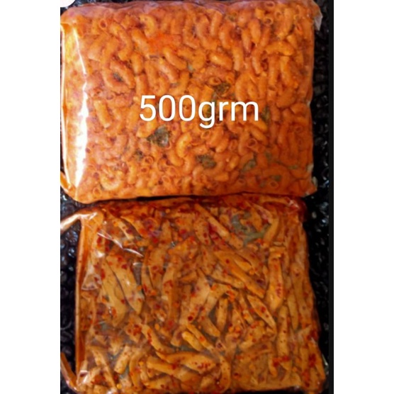 

makroni pedas daun jeruk penambah makanan.