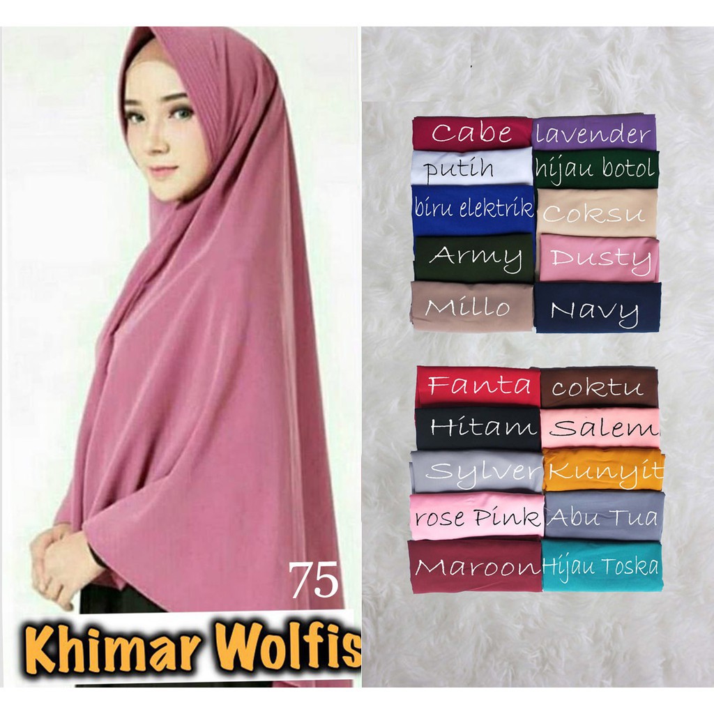 Kerudung instan / Jilbab bergo maryam SIMPLE PAD JUMBO L murah (TANPA TALI)