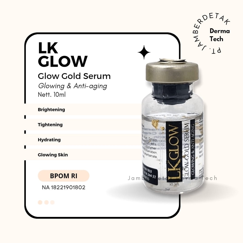 LKCARE CC GLOW SERUM EGF GOLD WHITENING BB GLOW INSTANT GLOWING SEKETIKA