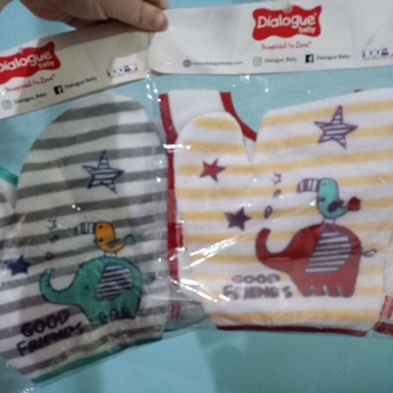 DGA3319 Dialogue Celemek Bayi + Washlap Print Bearies Series