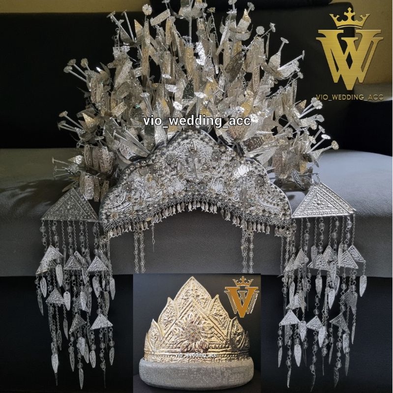 set mahkota silver super Quality