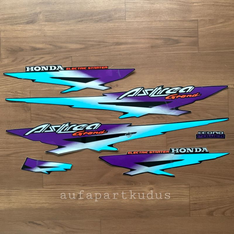 Stripping strip stiker sticker lis polet Honda Astrea Grand 95 thn.1995 striping astrea grand sabit 
