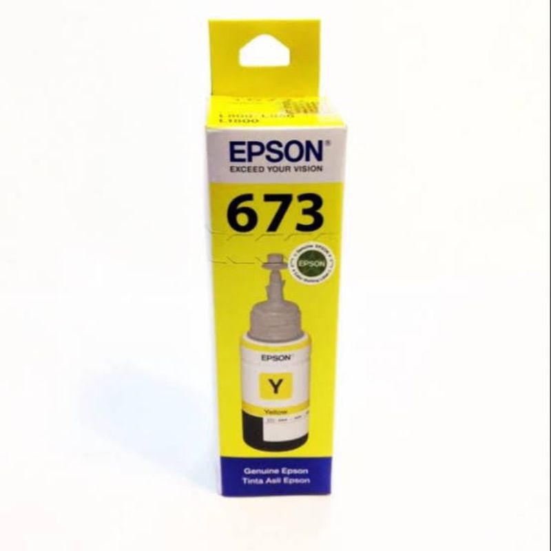 Jual Tinta epson T673 Yellow | Shopee Indonesia