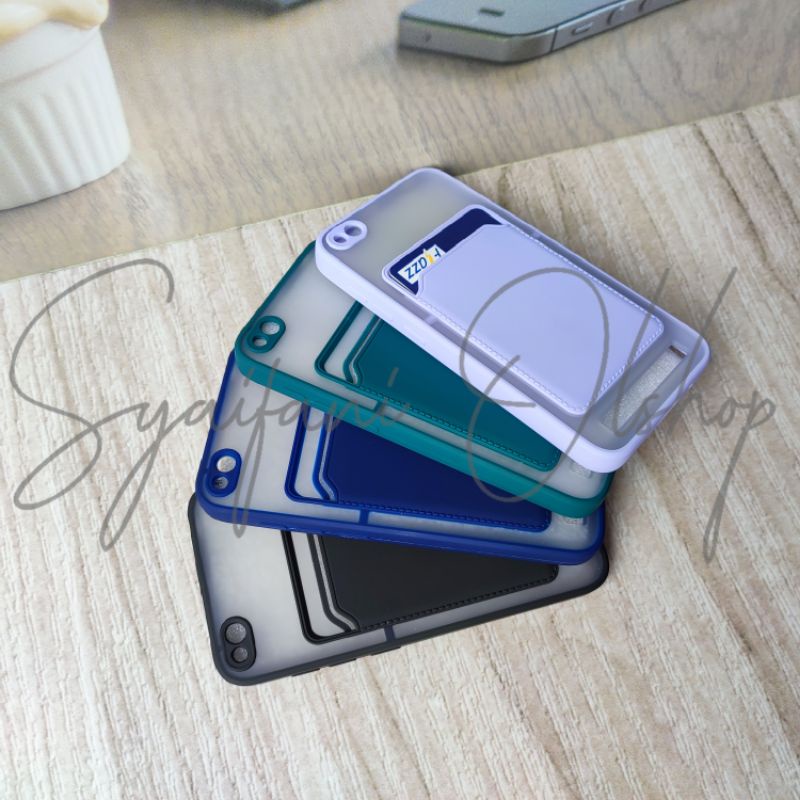 Card Case Xiaomi Redmi 5A / MCG3B / MCI3B Case Slot Kartu + Protection Camera