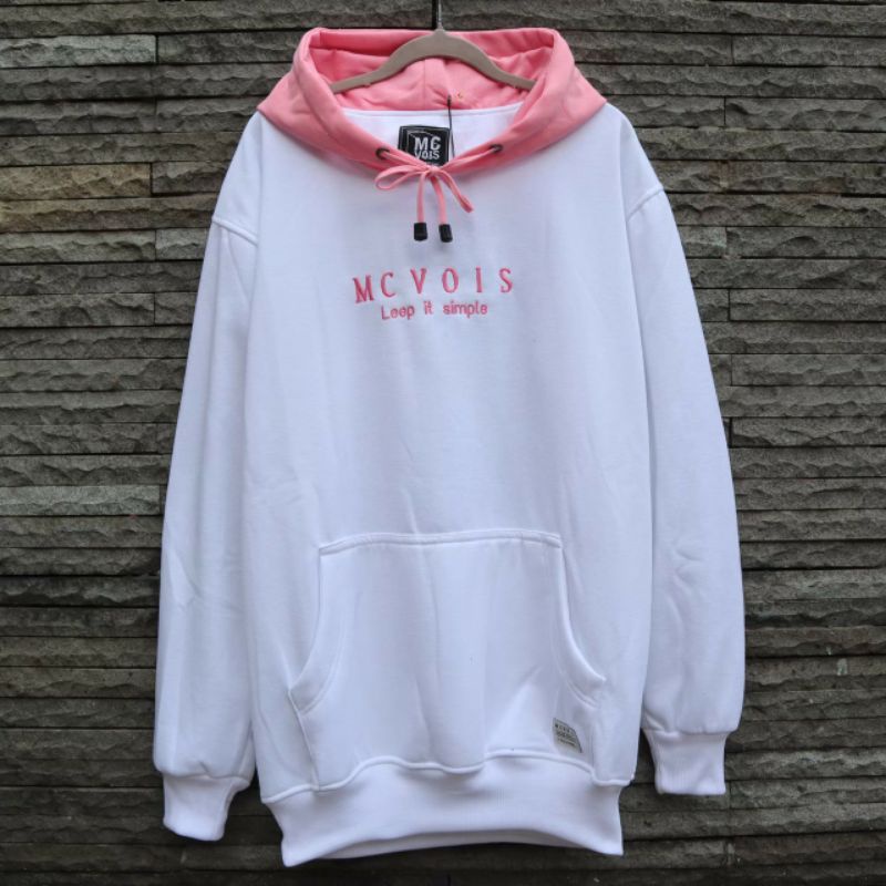 Hoodie Bordir Kombinasi Mcvois  Unisex Premium Distro