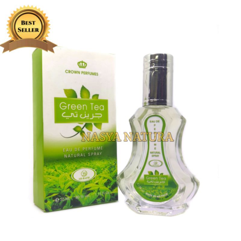 Parfum Green Tea Arafif Arrafif Spray 35ml Minyak Wangi Teh Hijau Ar Rafif Original