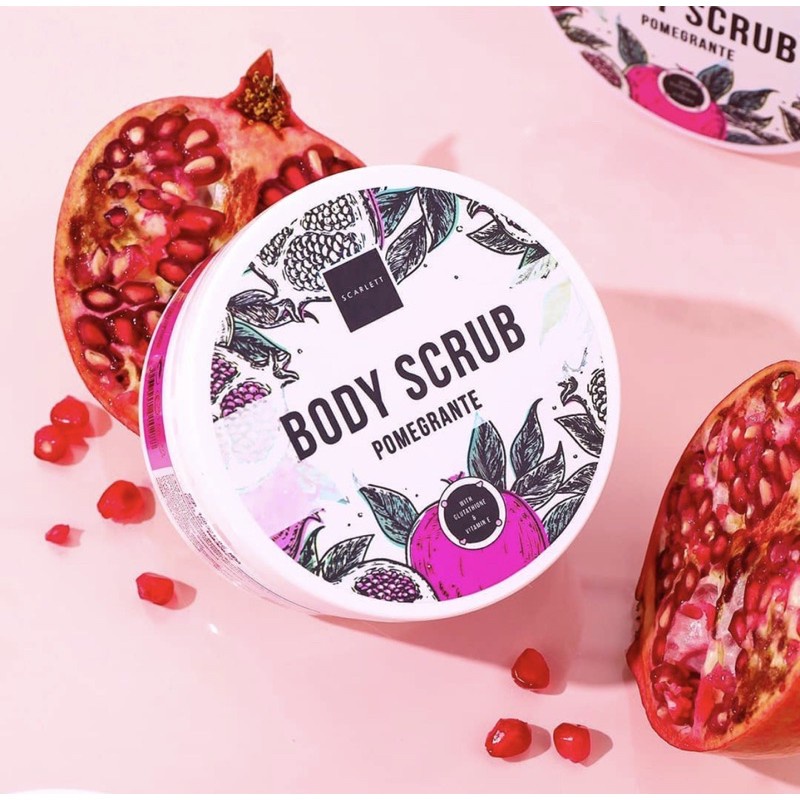 SCARLETT - Pomegrante Whitening Body scrub