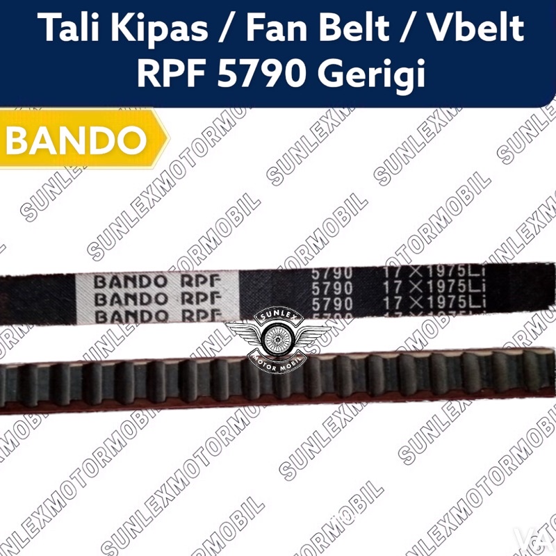 Jual FAN BELT VBELT TALI KIPAS BANDO RPF 5790 GERIGI B79 | Shopee Indonesia