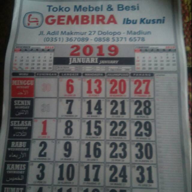 

Kalender kerja
