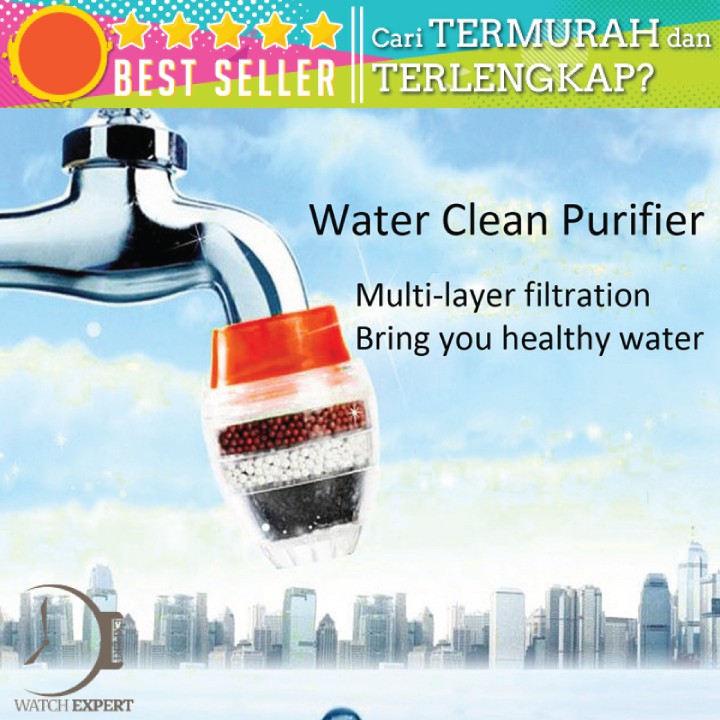 COD Filter Keran Air Tap Water Clean Purifier Filter for 16-19mm Faucet