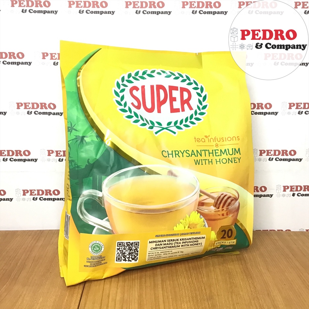 

Super chrysanthemum with honey 20 stick 360 gram - teh bunga instant