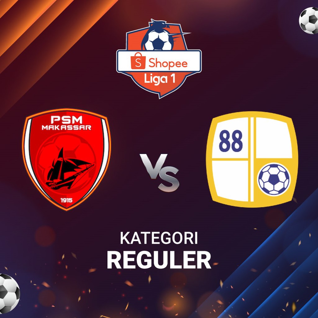 Tiket Reguler - PSM Makassar vs Barito Putera (15 Maret 2020)