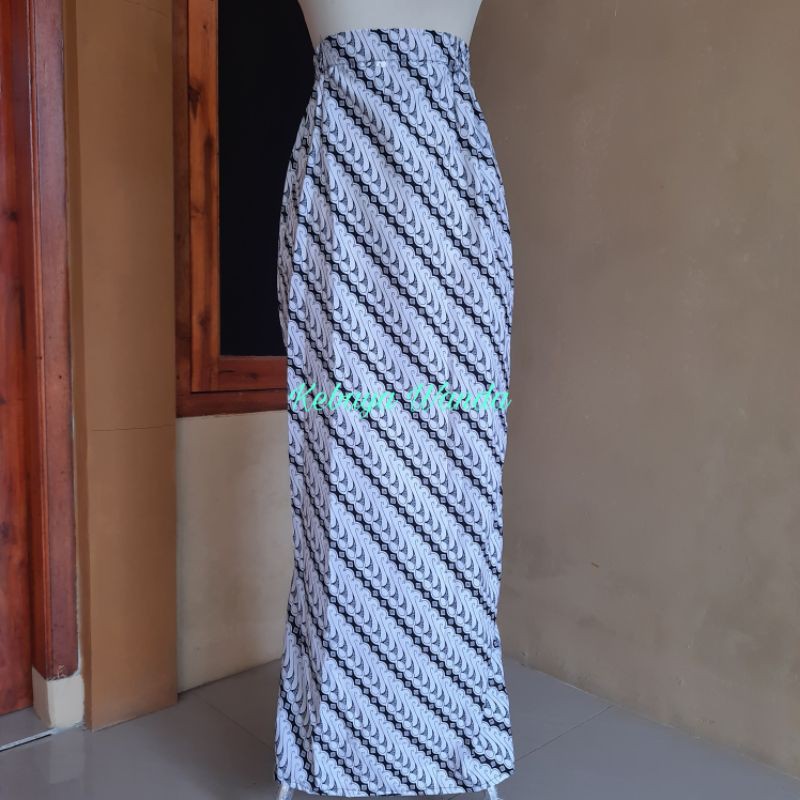 Rok Batik Akad / Rok Jarik / Rok Sewek / Rok Kebaya Dewasa-Putih