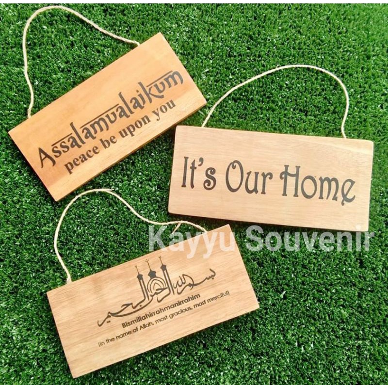 Hiasan Dinding Kayu wall decor Dinding Kayu Souvenir