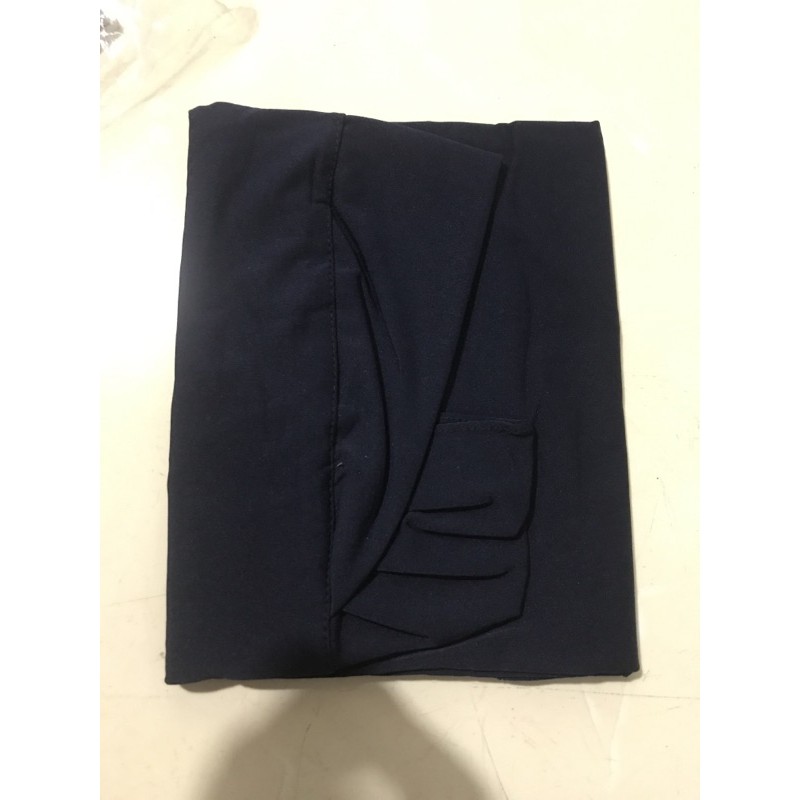 KERUDUNG MASKER SERIA NON PET/JILBAB MASKER NIQOB/BERGO HIJAB INSTAN JERSY-Navy