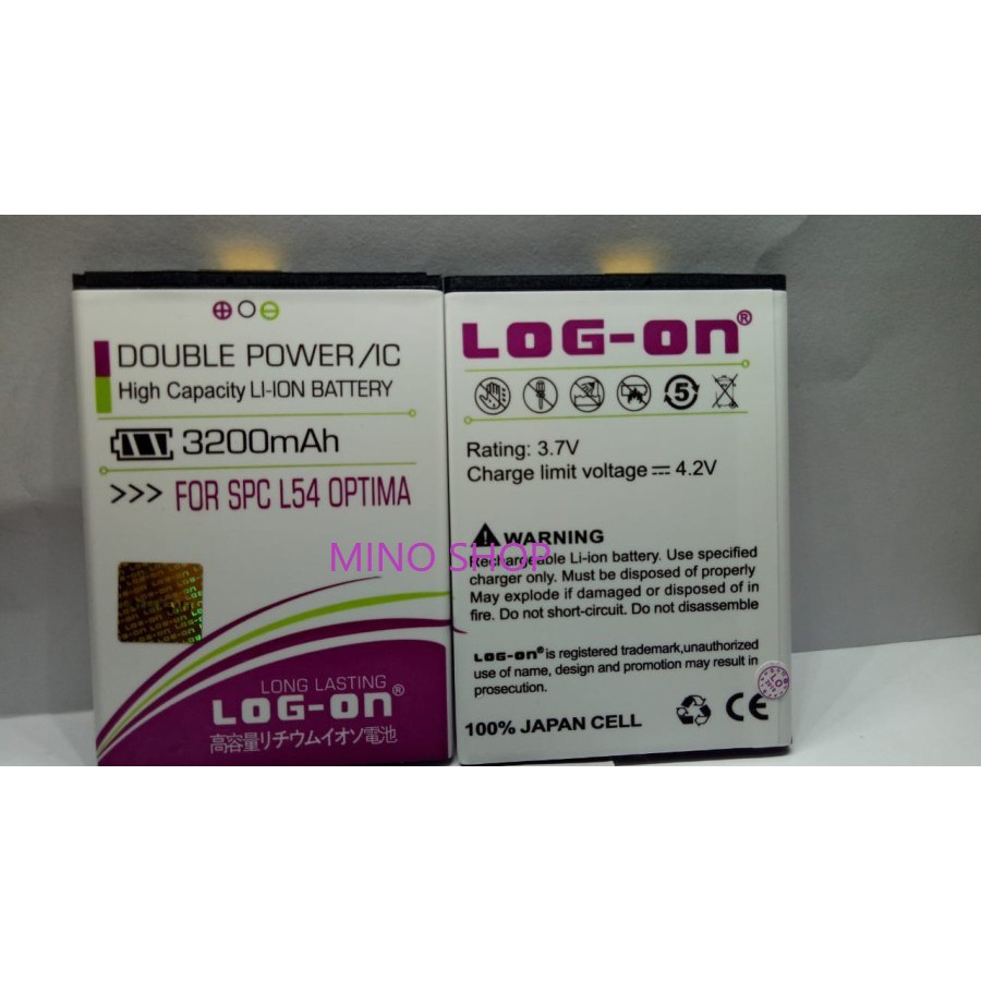 BATERAI SPC L54 OPTIMA - LOG ON ORIGINAL DOUBLE POWER BATTERY BATRE