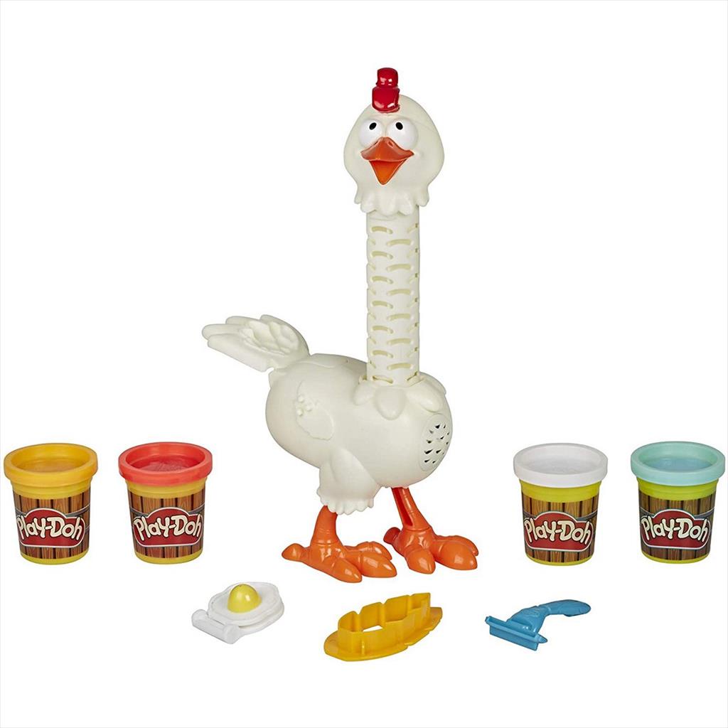 Play Doh Animal Crew Chicken  Cluck a Dee Playdoh Hasbro E6647