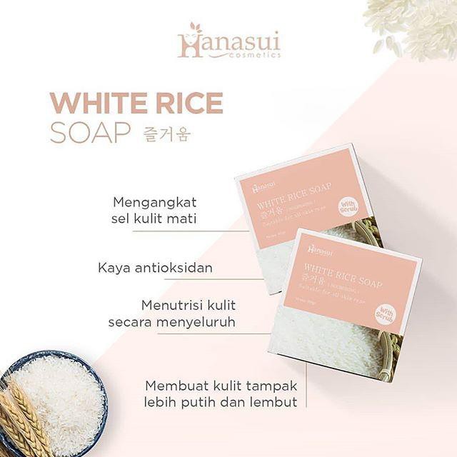 Hanasui Rice Soap Original BPOM Girlsneed77 Sabun Beras Hanasui Asli