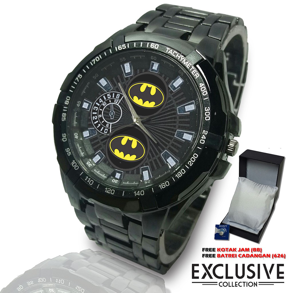 (Bagus Bossku) Jam BATMAN Rantai Sport