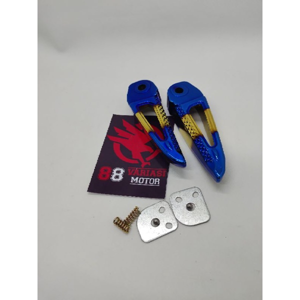 Step Scoopy Twotone - Footstep Belakang Honda Beat Vario Scoopy Supra Twotone Full CNC