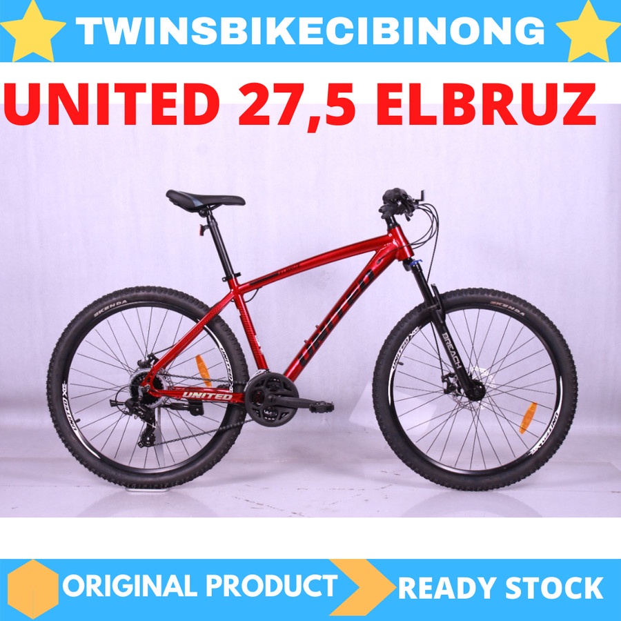 [EKA JAAYA SEPEDA] Sepeda Gunung MTB 27,5 UNITED ELBRUZ 3 x 8 SPEED ALLOY