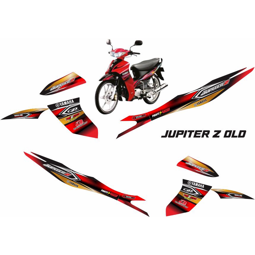 MOTIF VARIASI CUSTOM STRIPING LIS YAMAHA MOTOR JUPITER Z OLD VARIASI MOTIF STIKER BUAT JUPITER LAMA 