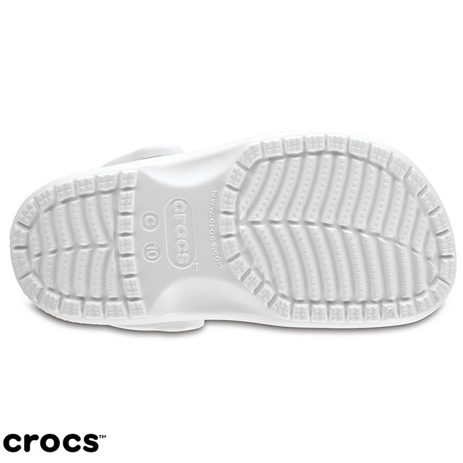 Crocs Classic kids / Sandal Crocs anak anak / Crocs classic clog anak unisex - White - 204536-100