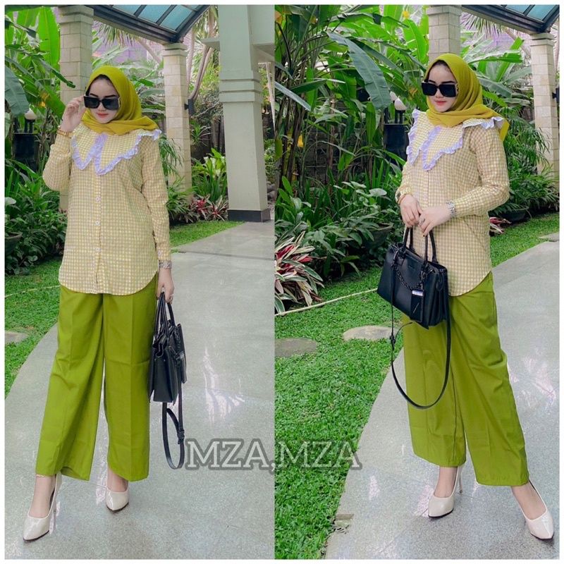 set kulot trq/dress trq